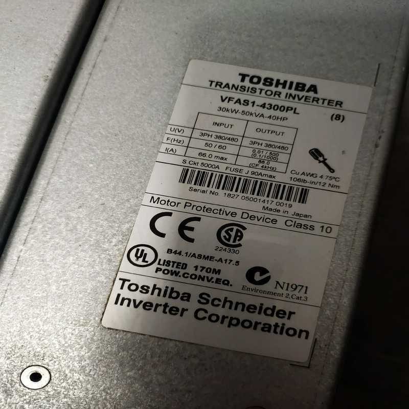 议价东芝 VFAS1-4300PL变频器 主板 已售