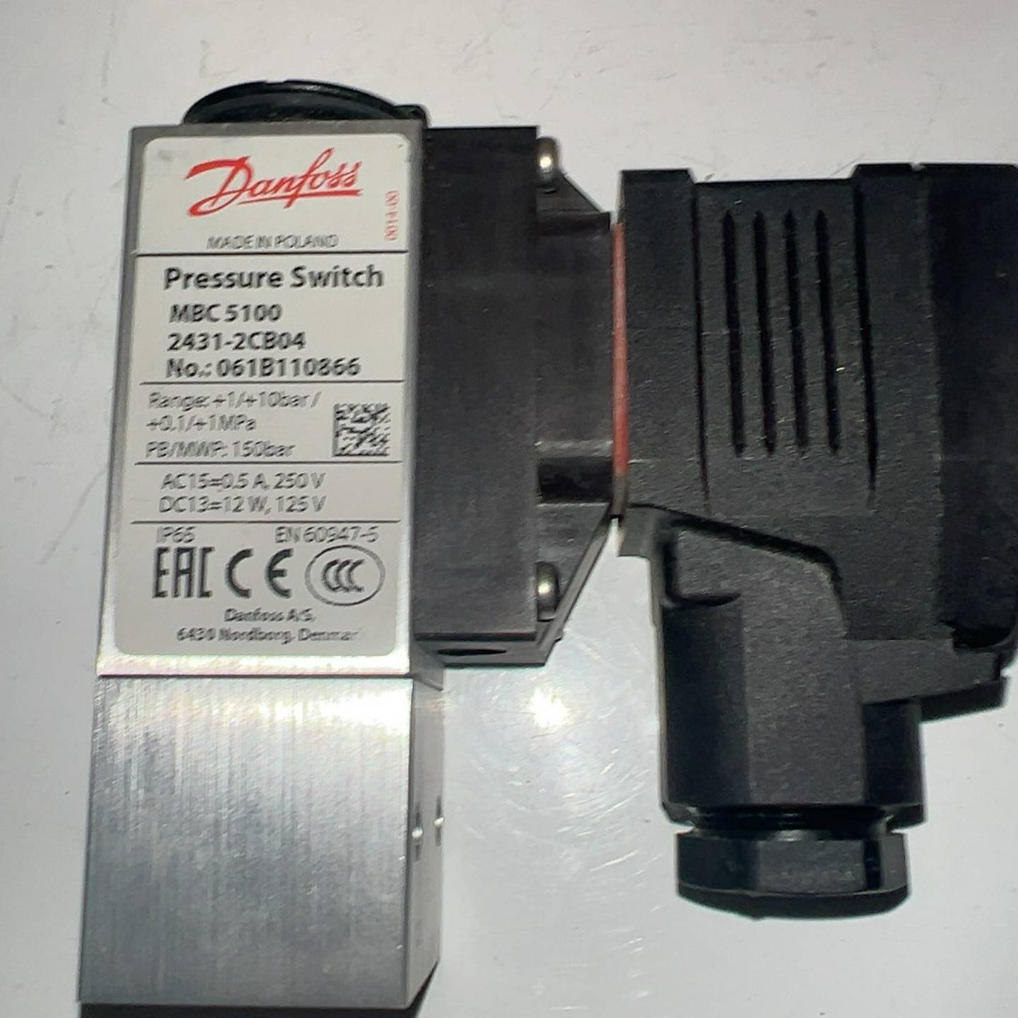 咨询-Danfoss压力开关MBC5100，型号2431-2CB0