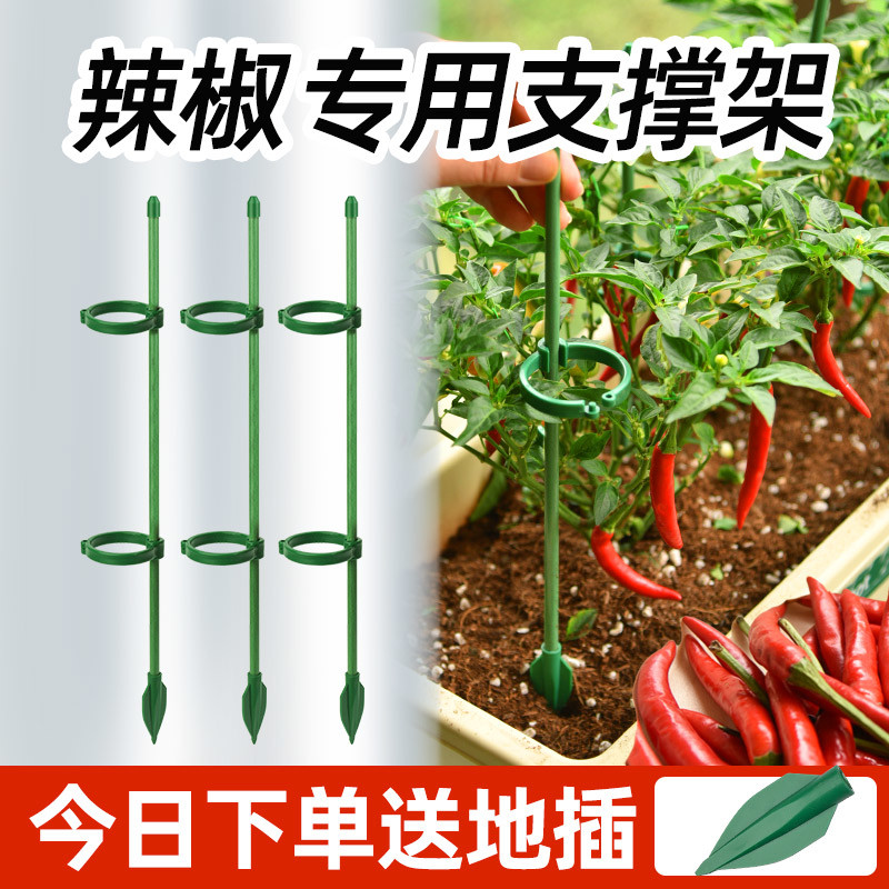 辣椒茄子番茄西红柿专用支撑架爬藤支撑杆架子支架蕃茄固定支架