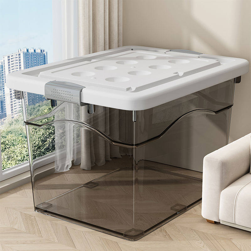 透明收纳箱家用大容量超大加厚衣柜衣物塑料盒子玩具储物箱整理箱