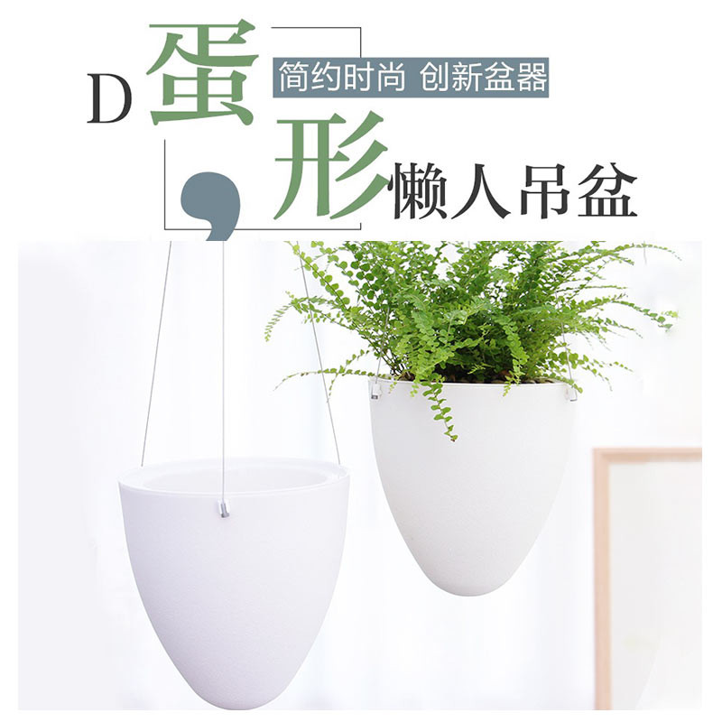 吊盆吊兰花盆悬挂式塑料盆懒人盆绿萝蕨类吊篮阳台自吸水创意