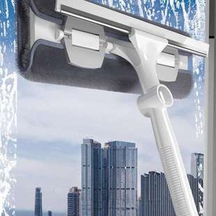 刮水板 擦玻璃家用双清洁用具面擦刮水器高层窗户保洁清洁工具套装