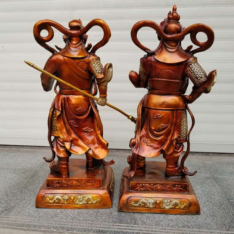 大号铜关公像韦陀铜像关圣武财神关二爷关羽定铜雕做摆件