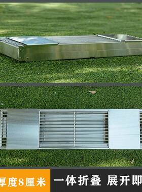 Ce不钢烧烤锈炉户外烧J烤工架家用碳烤便携式5Qzw8CD4折叠烧烤炉