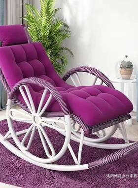 摇休躺椅藤椅成人午客厅睡阳台懒人逍JMM遥椅老人闲摇椅摇椅
