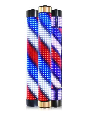 美发灯led发廊转灯理发店标VRG灯箱挂志壁复古灯新转款挂户墙外防