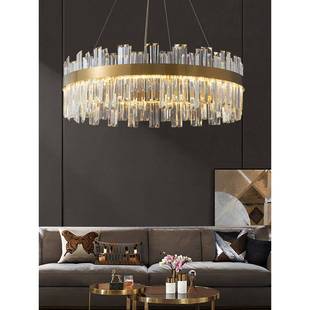 代轻奢水吊灯简约晶客XDY厅灯大气现主卧室餐厅灯全屋025年新款