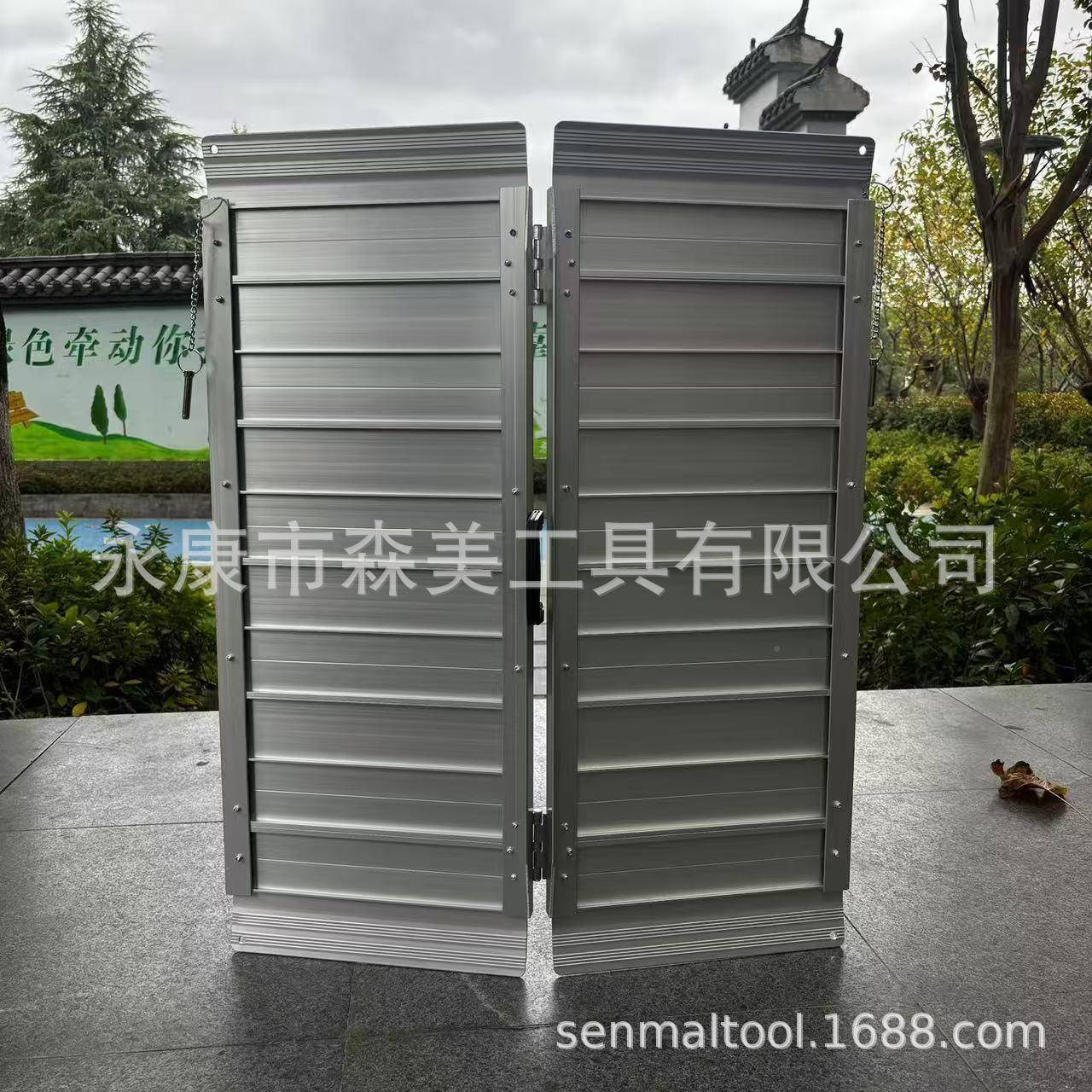 厂家适箱老化改折叠铝制斜式坡爬坡垫航空推车坡造道STR001B轮椅