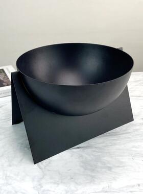 现简约属果盘售XXH楼收处家居桌面茶几金纳托盘果篓软装饰品摆代