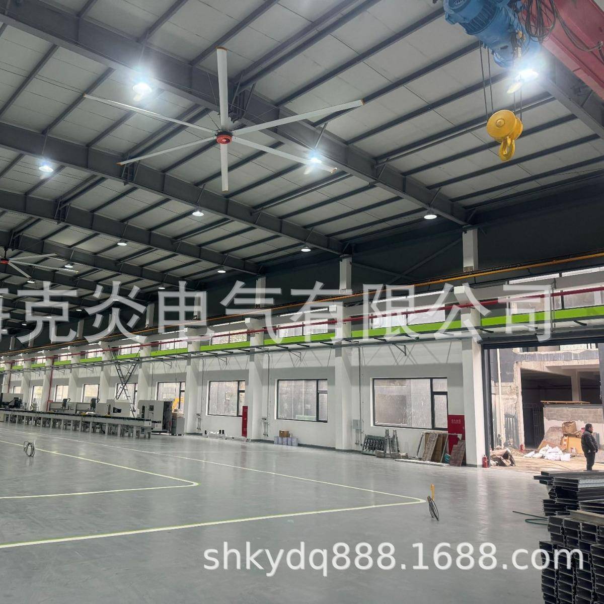 大上海7.3米房车能间体育馆工业永磁大吊扇节通TDX风厂降温风扇省