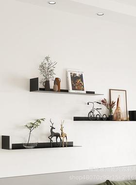 YF-03501铁艺墙上物架简约字现代卧室沙发电视墙背景一板壁挂装隔