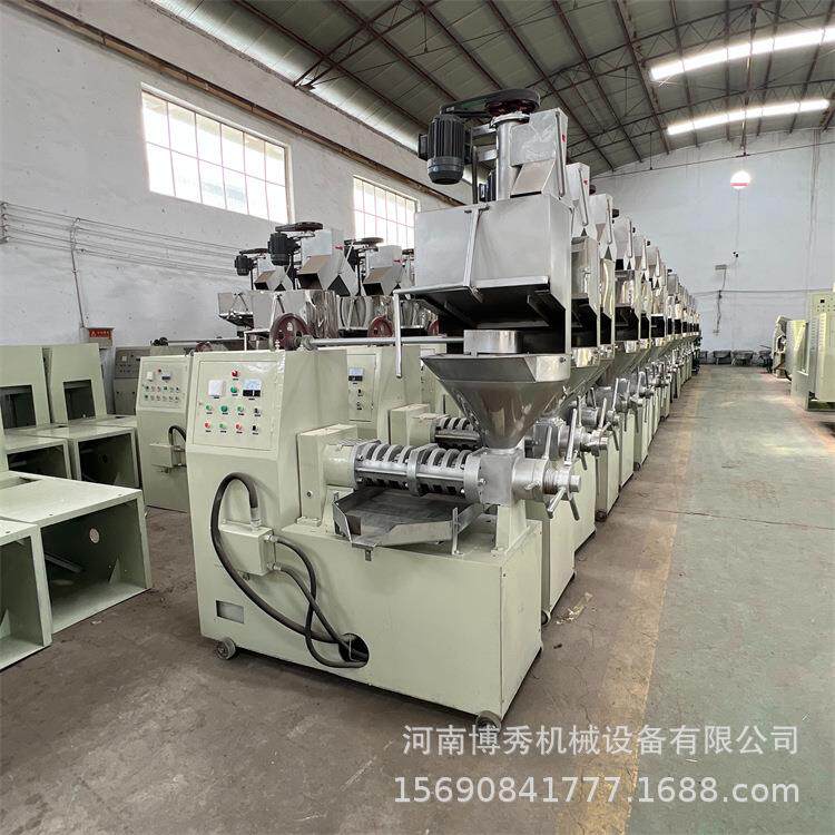 新型冷热两用螺旋榨油机压无品牌/菜籽油机自动上榨料花生榨机可