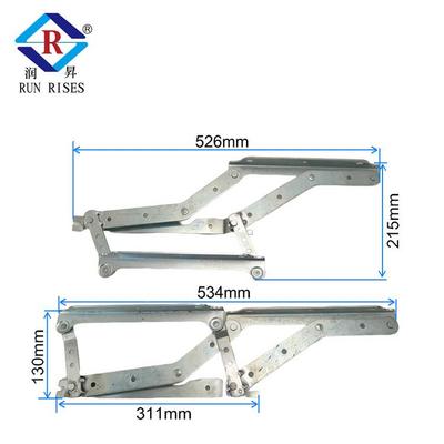 沙发床配前后平移铰功能BTF叠沙发铰件折叠床铰家具五金链C69-折2