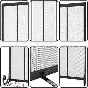 平板壁防盖炉屏幕火花护罩家ML-166用锻造金属门装网防安饰全火安