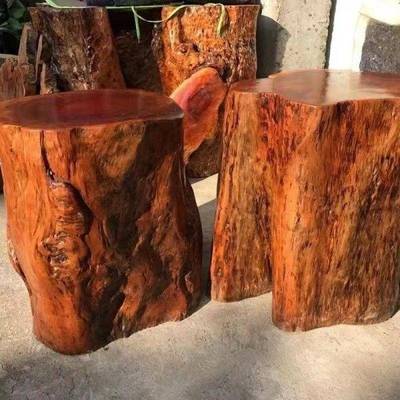 天造型实木673子荔枝木原墩木根凳子然香樟木墩茶桌座底矮凳花架