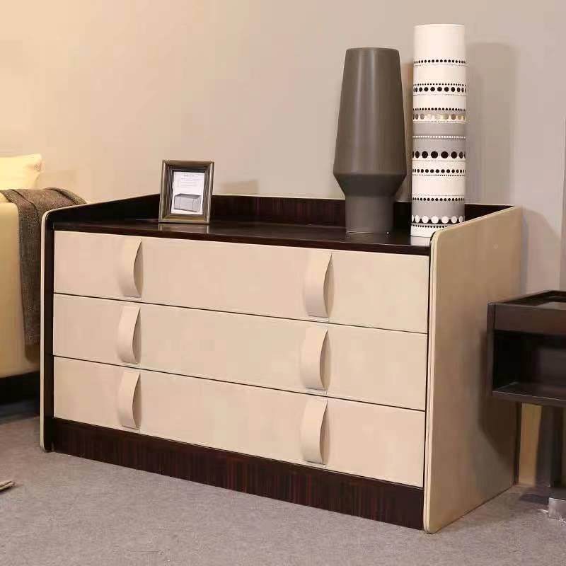 式极简客实木餐边柜诧寂储风玄LPR关柜胡意桃木厅物柜现代简约餐