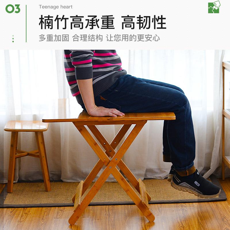 7圆00*7方楠竹折叠桌桌小饭桌折叠折叠0080桌手提竹桌子厂家直销