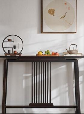 新中式关几桌子靠墙窄条桌边案端景台仿古玄简条YHD约长案走廊柜