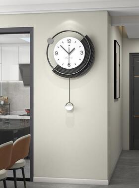 网创意时钟挂墙钟家用时玄关装饰挂JT22247-钟客厅尚现代简约红艺