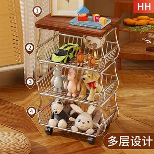 儿童玩具收纳落地架层家用宝物宝置物玩具架简多易FGY分类整理箱