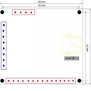 V3.25轴5控制卡五轴雕刻板机主步无品牌/进电机驱动接口板