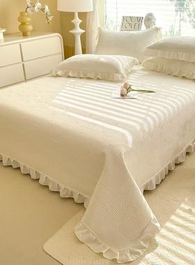 2025新款床盖单件四通用榻米床季单三件套夹棉衔榻FKU缝防炕滑加