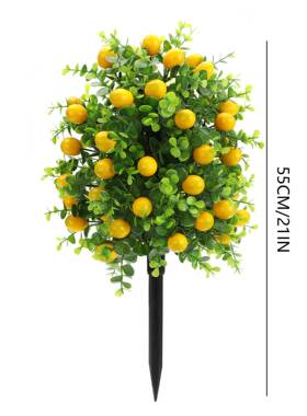 热销仿真花柠插檬庭地树带地IGA钉花园院仿真绿植装饰尤加利果树