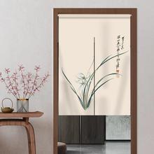 中式隔断帘兰花门帘入户玄关葫芦短帘厨房卫生间布帘厕所遮挡半帘