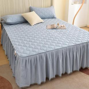 A洗类床裙单件2205新款 用F^ 棉通水棉夹棉防滑床罩FS757299套四季