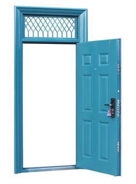 包现货盗门学校宿舍室外安防全蓝色入户门790用安家全门可邮送货