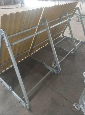 河道治玻璃组XCP钢挡水板移动折叠式防洪子堤理快速装临阻时水墙