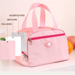 加厚保温饭盒包拎饭兜上班族午餐包学生带饭手提袋可放餐盘便当包