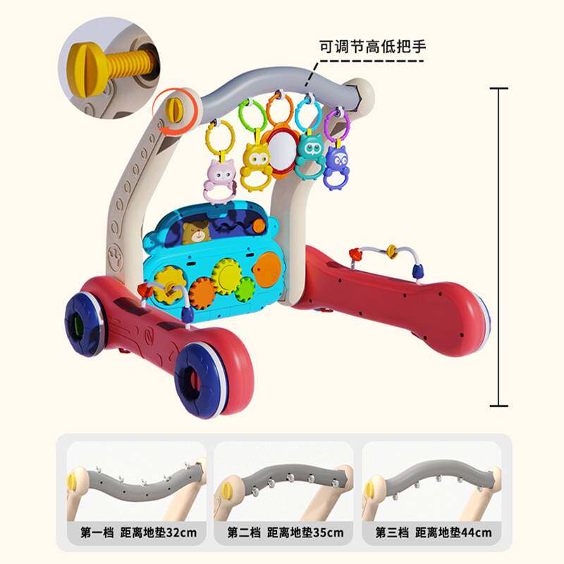 婴幼儿多功能脚踏钢琴健身架宝宝脚踩音乐玩具二合一手推车学步车