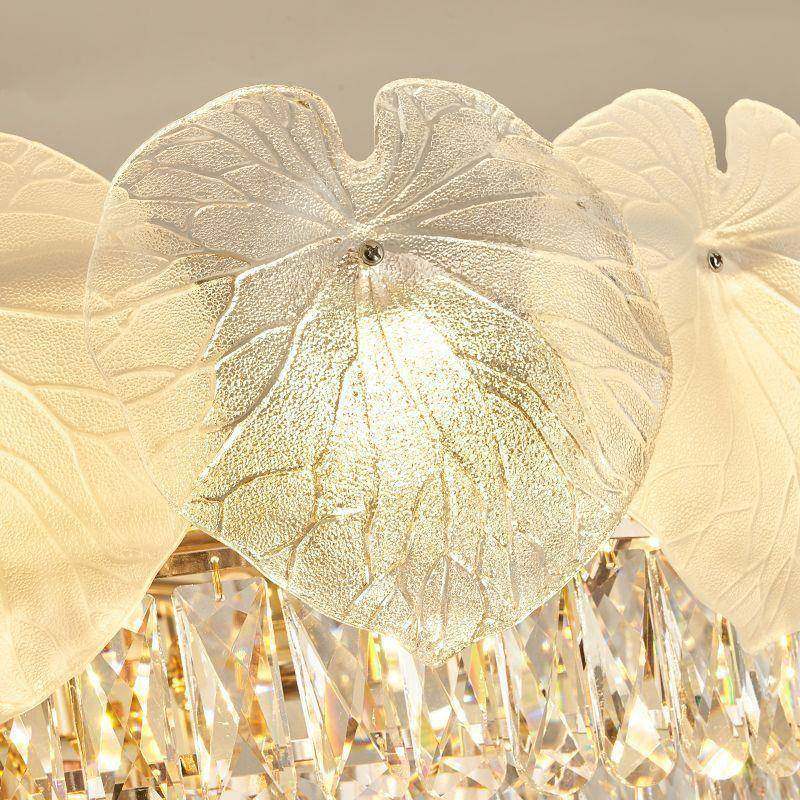 法式客厅主灯现晶代轻奢荷叶高端墅大气别餐46厅水吸顶灯套具餐全,家装灯饰光源,智能吊灯,淘宝优惠券,粉丝福利购,淘宝优惠卷