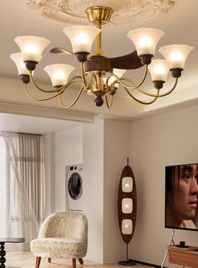 客厅吊灯美式简房约古田园复现代欧式奢华大气74694高吊档书卧室