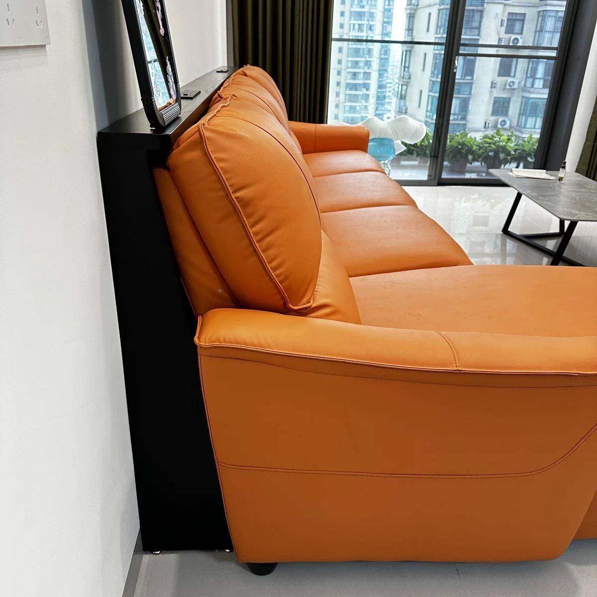 客落厅柜电动沙发后置物架实木靠墙地床头长收纳书架222子玄关架