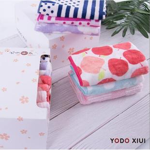 10条比纯吸水YDX110柔软擦手宝巾洗宝脸儿童毛巾婴儿棉小方巾幼儿
