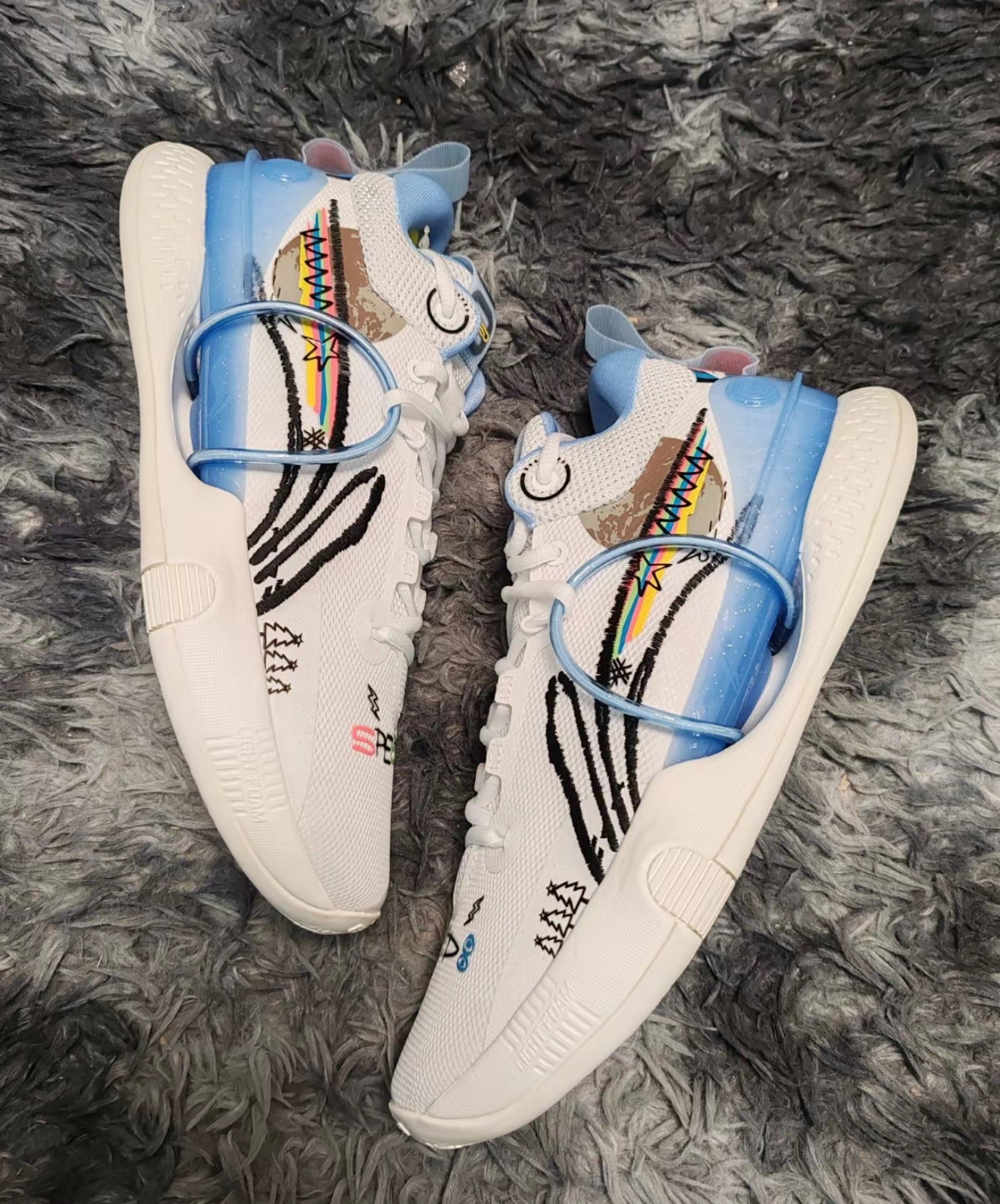 李宁LiNing 闪击8䨻科技男子低帮回弹减震防滑耐磨实战篮球鞋