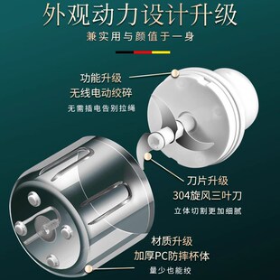 电动刨冰机家用小型免插电冰沙机碎冰机摆摊雹冰机宝宝辅食料理机