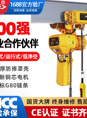 环链电动葫芦1t2t3t5t10T吨380V鬼头款固定运行低式环链电动葫芦