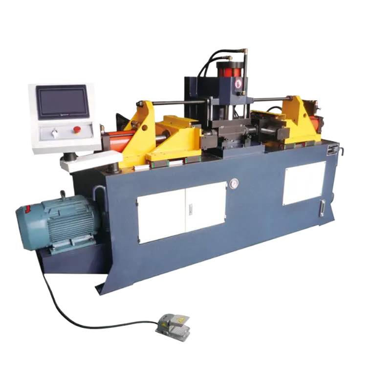 HT80缩管机新型半全自动双头伺服换模缩管机管口缩径机管端成型机