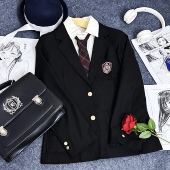 喵太JK原创正版 百搭黑色绀色藏青显白校供学院风 西服西装