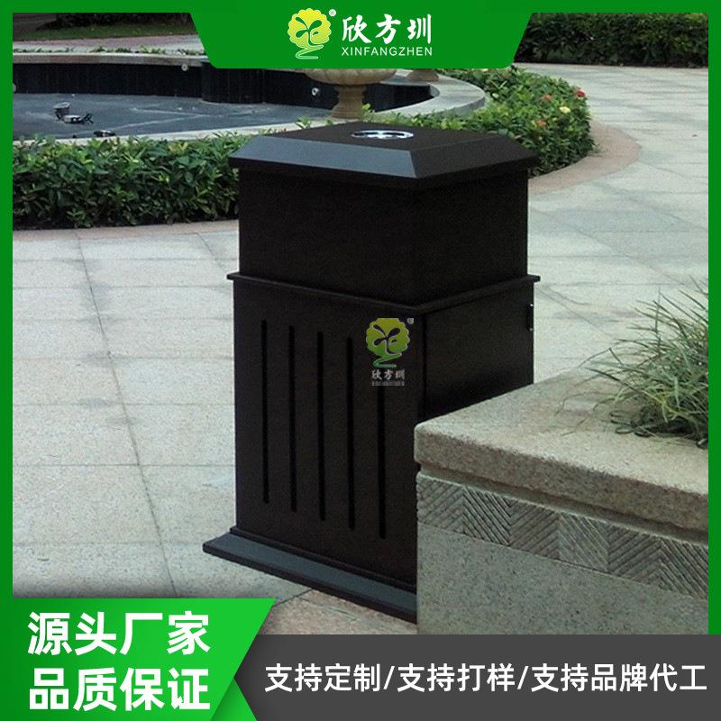 铝合金户酒店售口楼部果高598皮箱端外小区黑色复古垃圾桶投式清