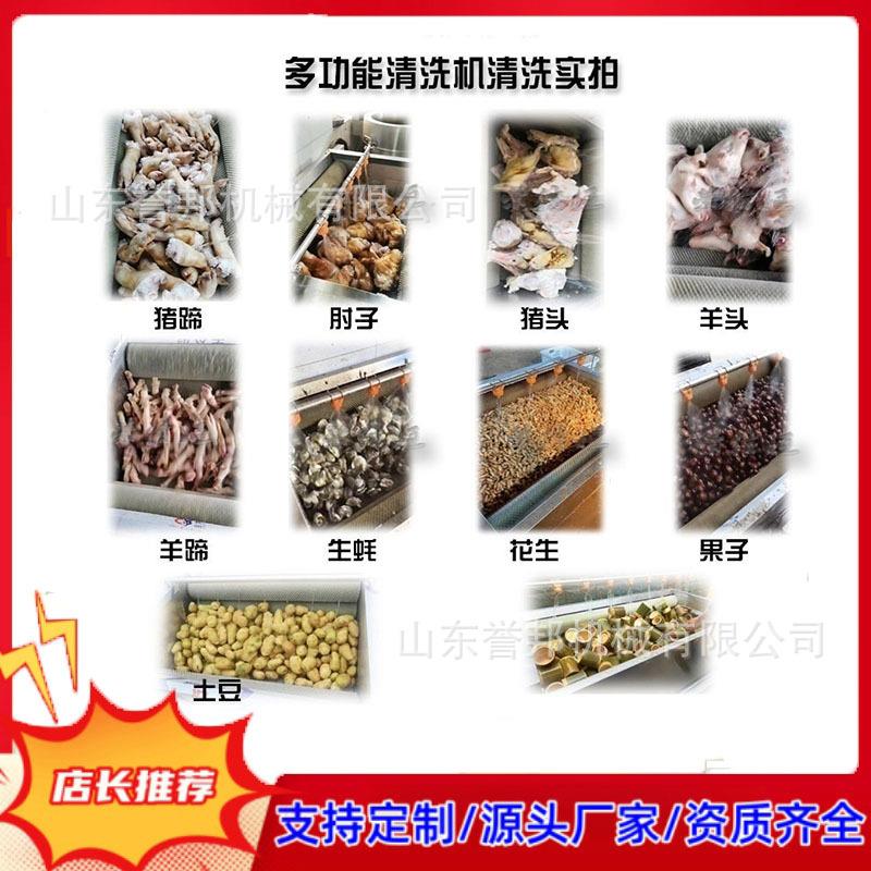 用猪头猪商清蹄生洗机羊头羊PBC蹄鸡肘子蚝黄精天麻猪脚清洗机