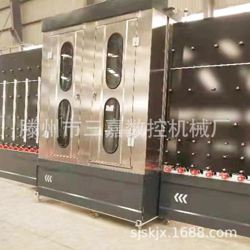 中FOC空玻璃清洗机械平板璃玻速清洗机立式玻璃清燥洗干机