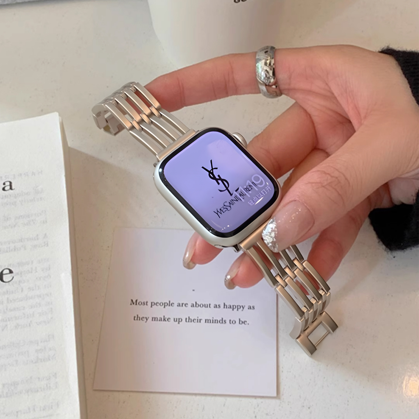 适用applewatch时尚夏季新款表带
