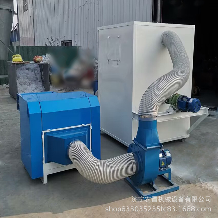 猫窝棉服坐垫双口充棉机 自动喂棉毛绒玩具充绒机  PP公仔棉填充