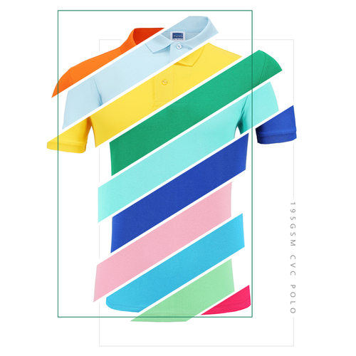 POLO衫国外尺码 t恤工作服文化衫EU Size 200 gsm polo t shirt
