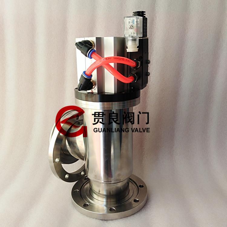 气动高真空挡板阀GDQ-J80/100/150/160活套法兰不锈钢波纹管密封