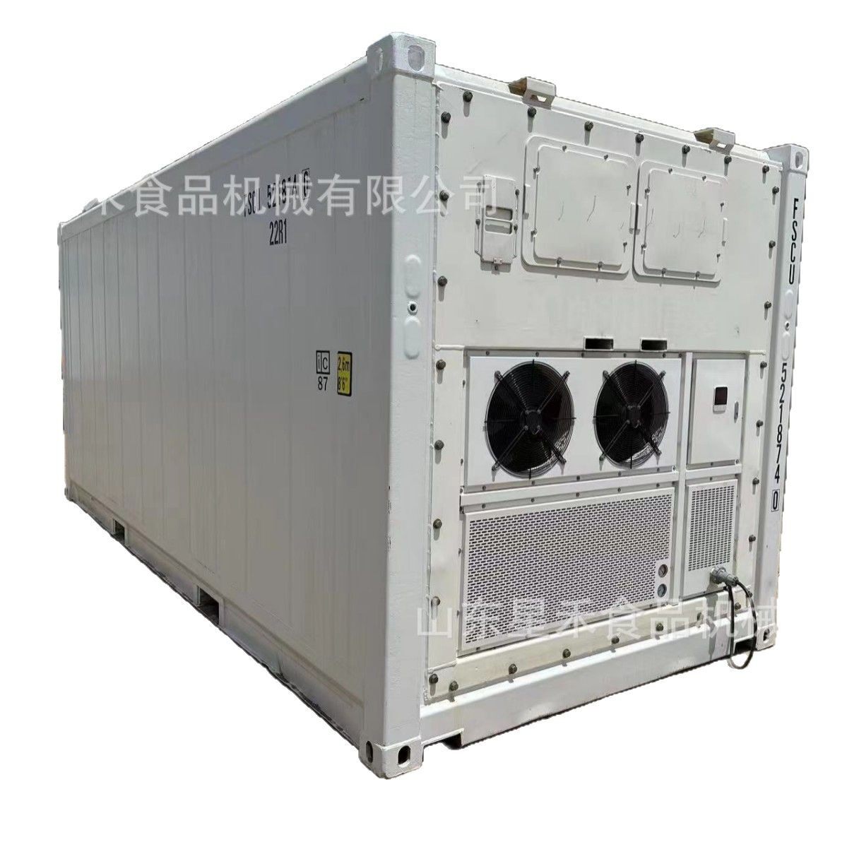 工厂直销40尺集装箱冷冻库-18度可移动式铝搁架高效速冻库肉类海